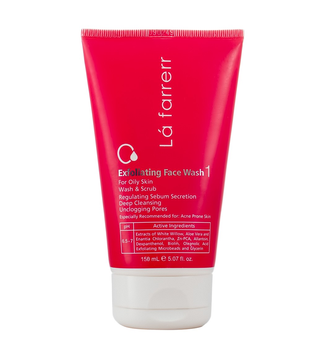 Lafarrerr-Exfoliating-Face-Wash-For-Oily--Skin-khanoumi.2-2021122812364910 ژل شستشوی پوستهای چرب و آکنه ای لافارر