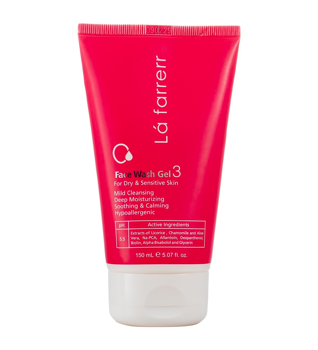 Lafarrerr-Exfoliating-Face-Wash-for-Dry-skin-khanoumi.1-2021122812384979 ژل شستشوی پوست خشک و حساس لافارر
