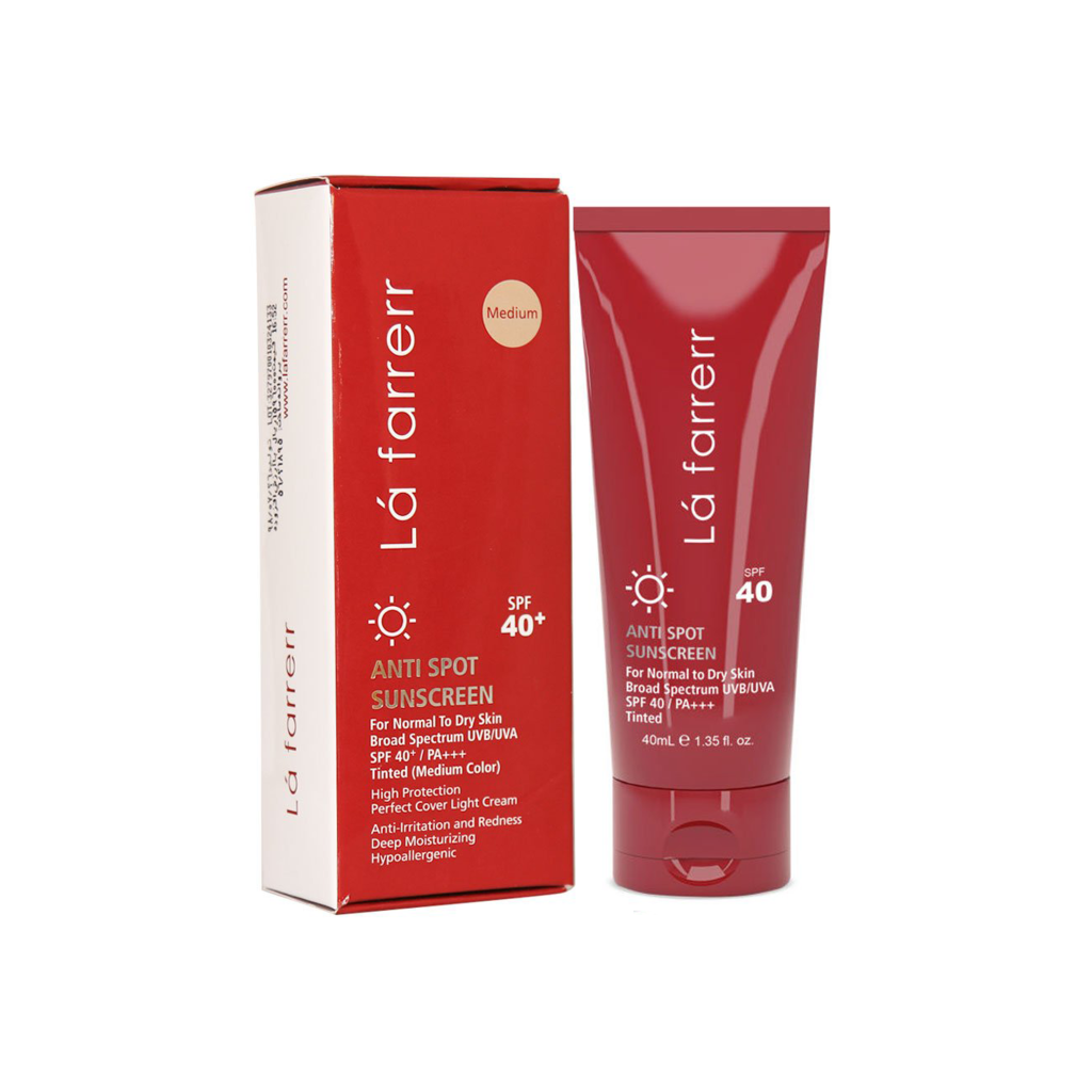 ضد آفتاب رنگی پوست خشک لافارر