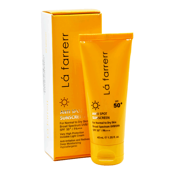 کرم ضد آفتاب بی رنگ پوست خشک و معمولی لافارر