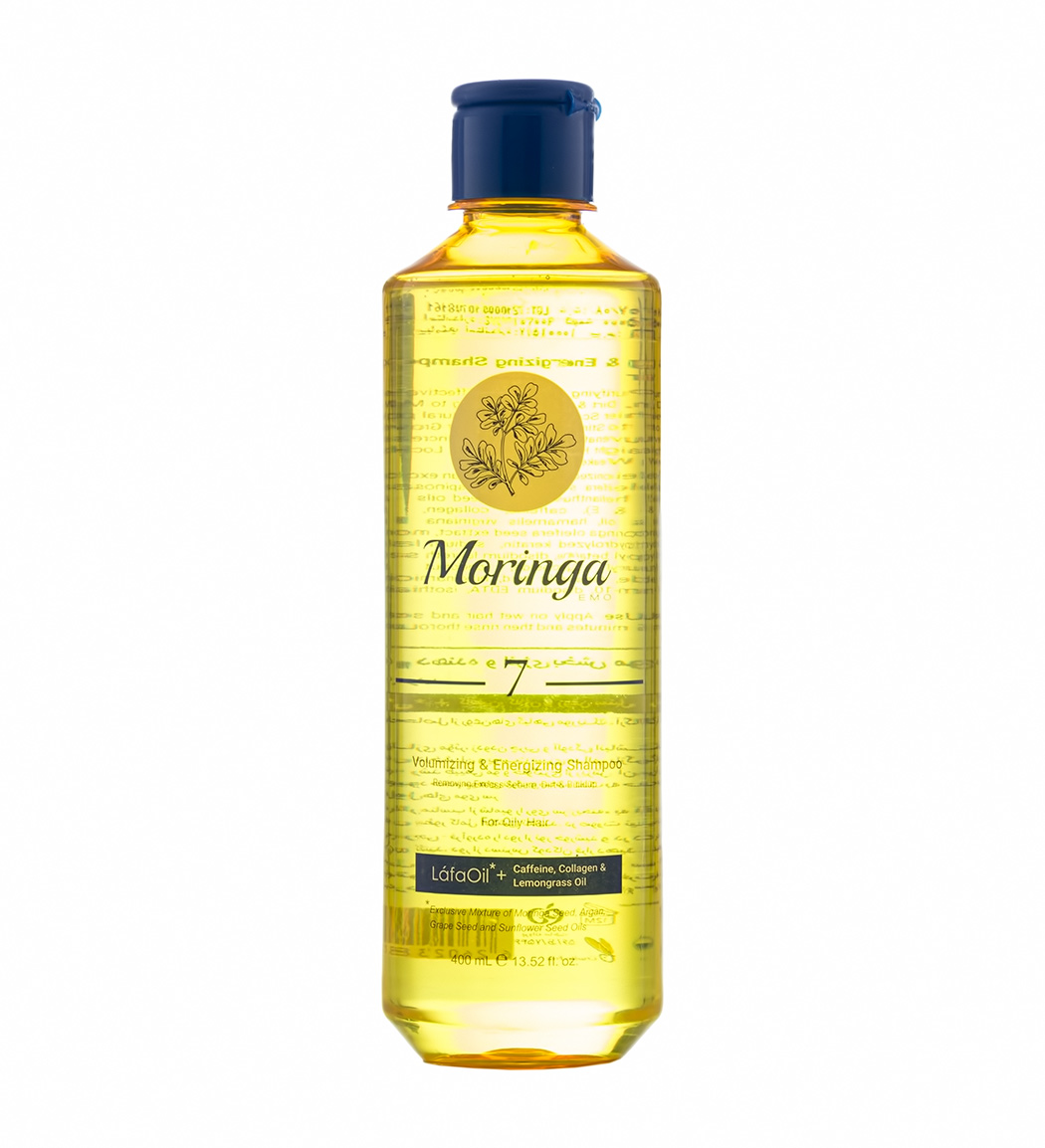 Moringa-Volumizing-And-Energizing-Shampoo-No7-400ml شامپو حجم دهنده مورینگا امو موهای چرب