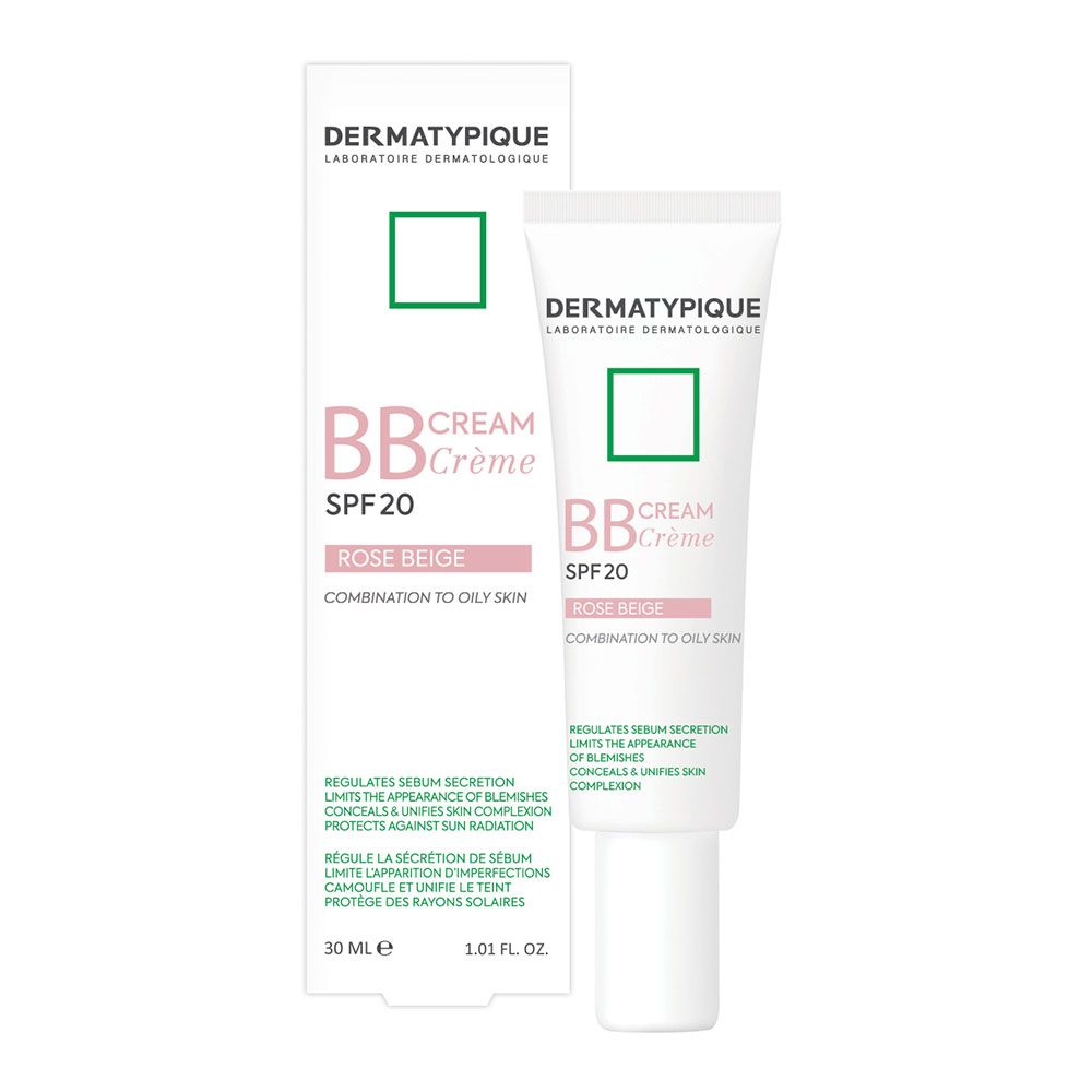 -rose-beige- بی بی کرم درماتیپیک مناسب پوست چرب و مختلط