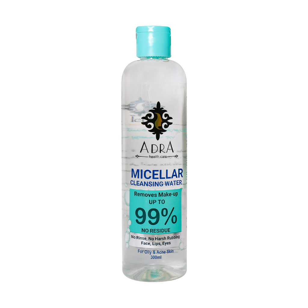 Adra-Micellar-Cleansing-Water-For-Oily-Skin-300-ml میسلار واتر پوست چرب آدرا