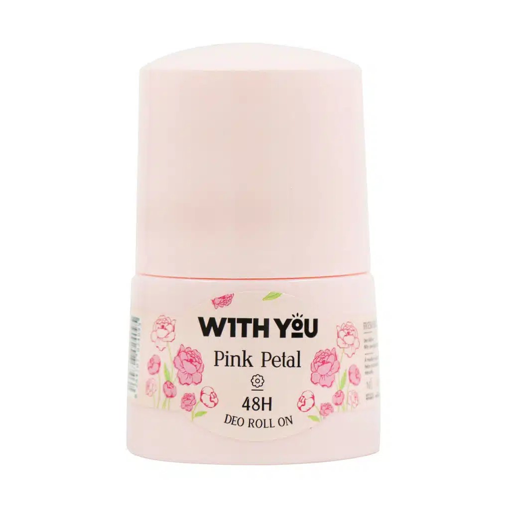With-you-Deo-Roll-on-Pink-Petal-50-ml-1.jpg رول ضد تعریق زنانه ویت یو مدل Pink Petal حجم 50 میلی لیتر