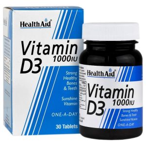 قرص ویتامین D3 1000 واحد هلث اید