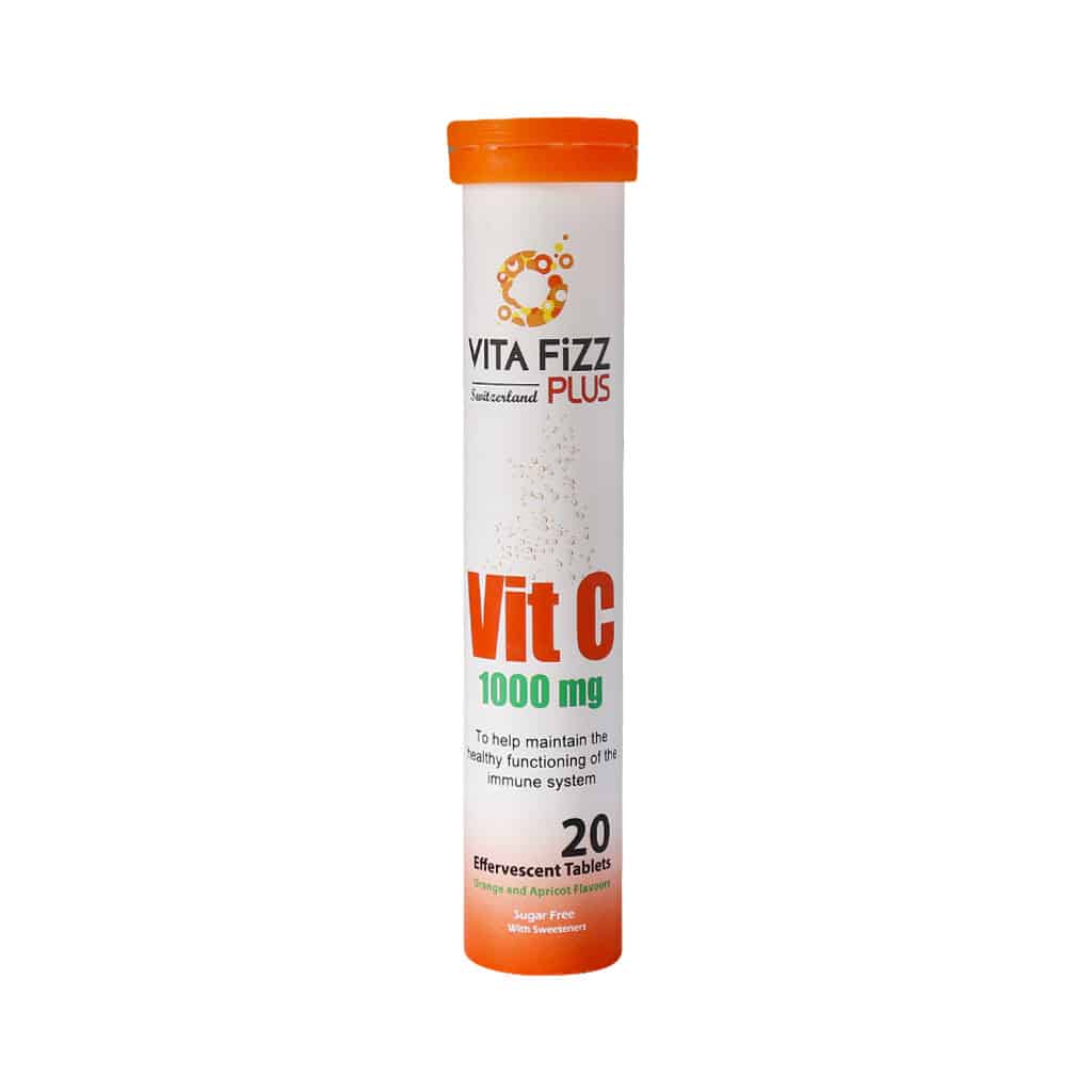 Vita-Fizz-Vitamin-C-1000-mg-20-Effervescent-Tablets قرص جوشان ویتامین C 1000 میلی گرم ویتافیز پلاس