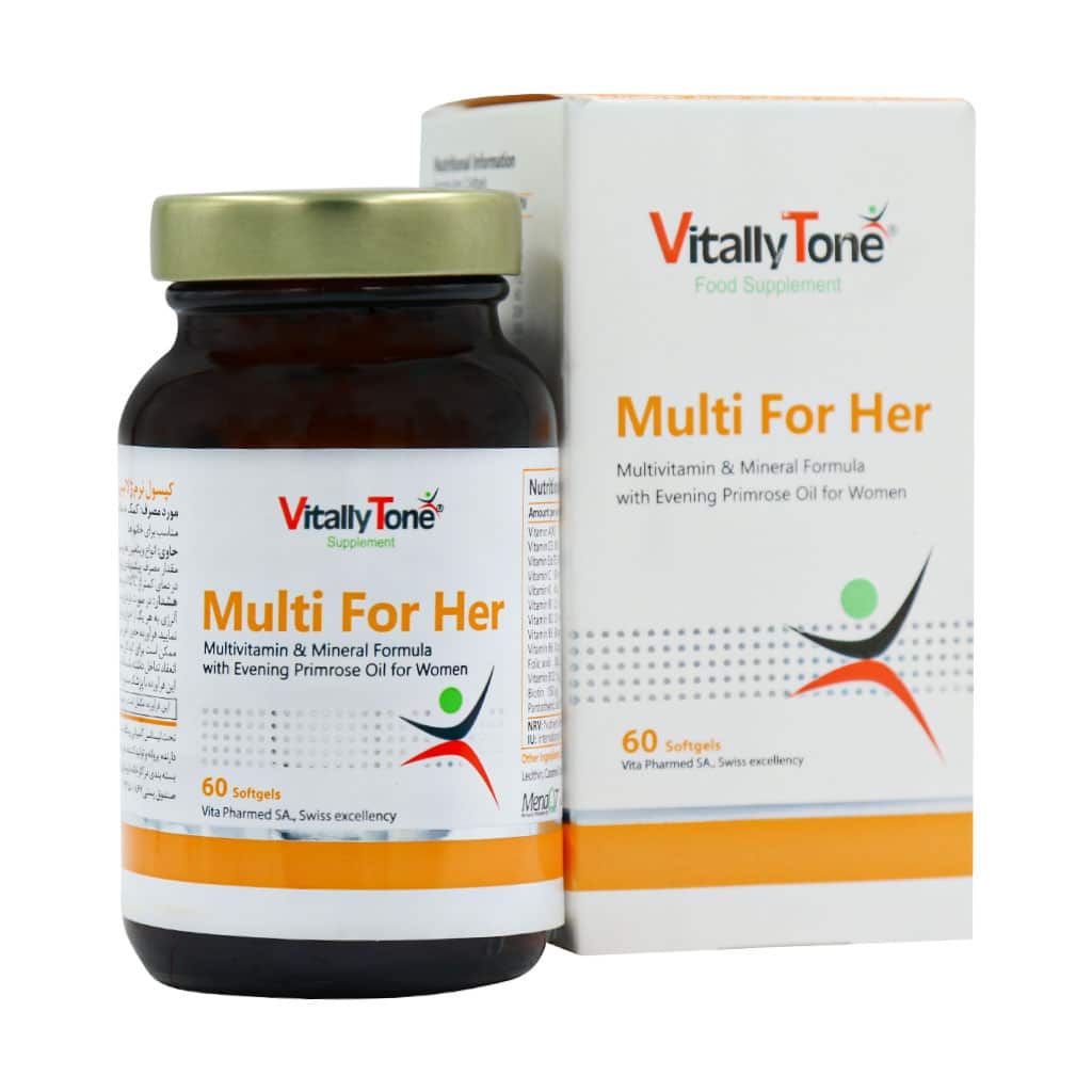 Vitally-Tone-Multi-For-Her-60-Caps-2 سافت ژل مولتی فور هر ویتالی تون