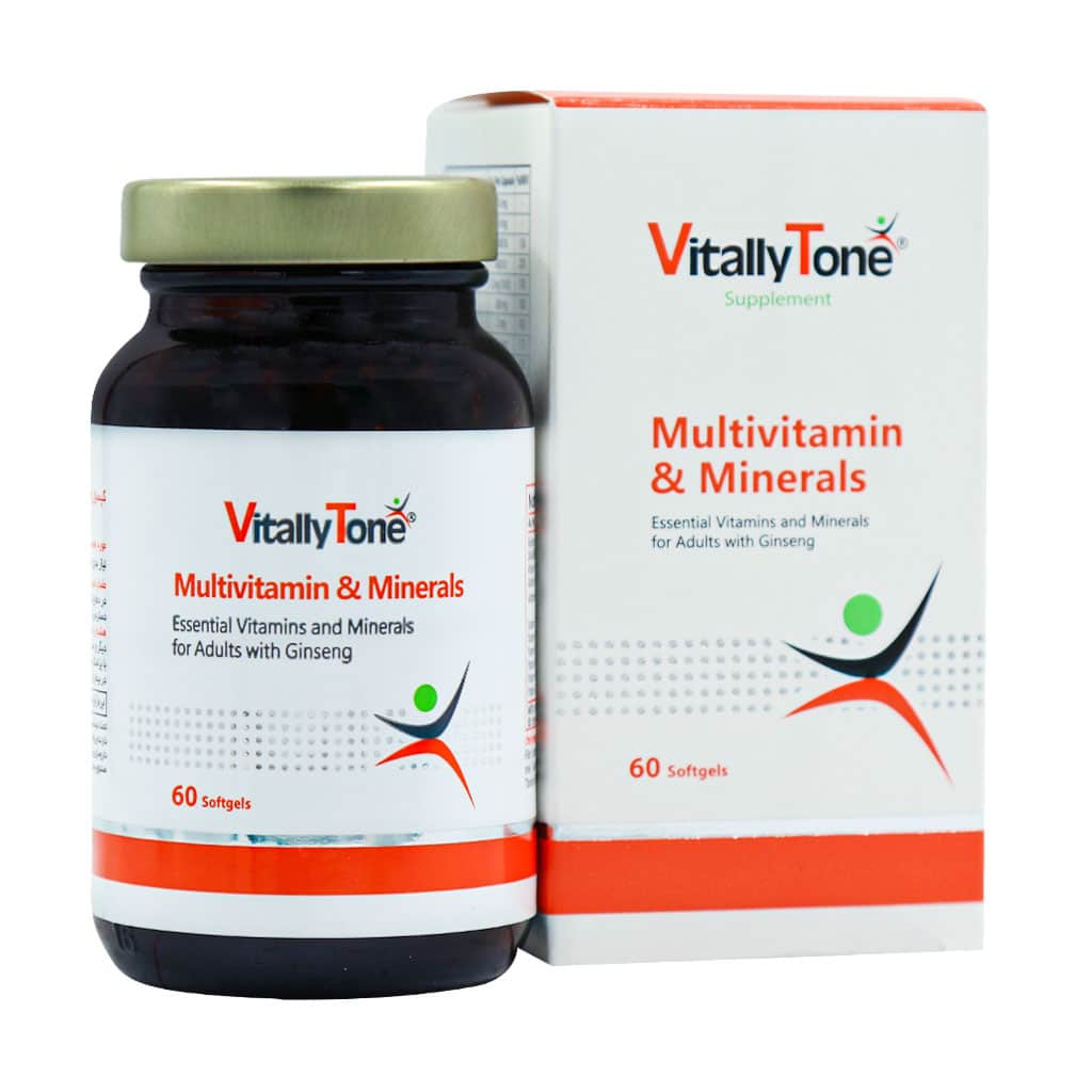 Vitally-Tone-Multivitamin-And-Minerals-Caps کپسول ژلاتینی نرم مولتی ویتامین و مینرال ویتالی تون