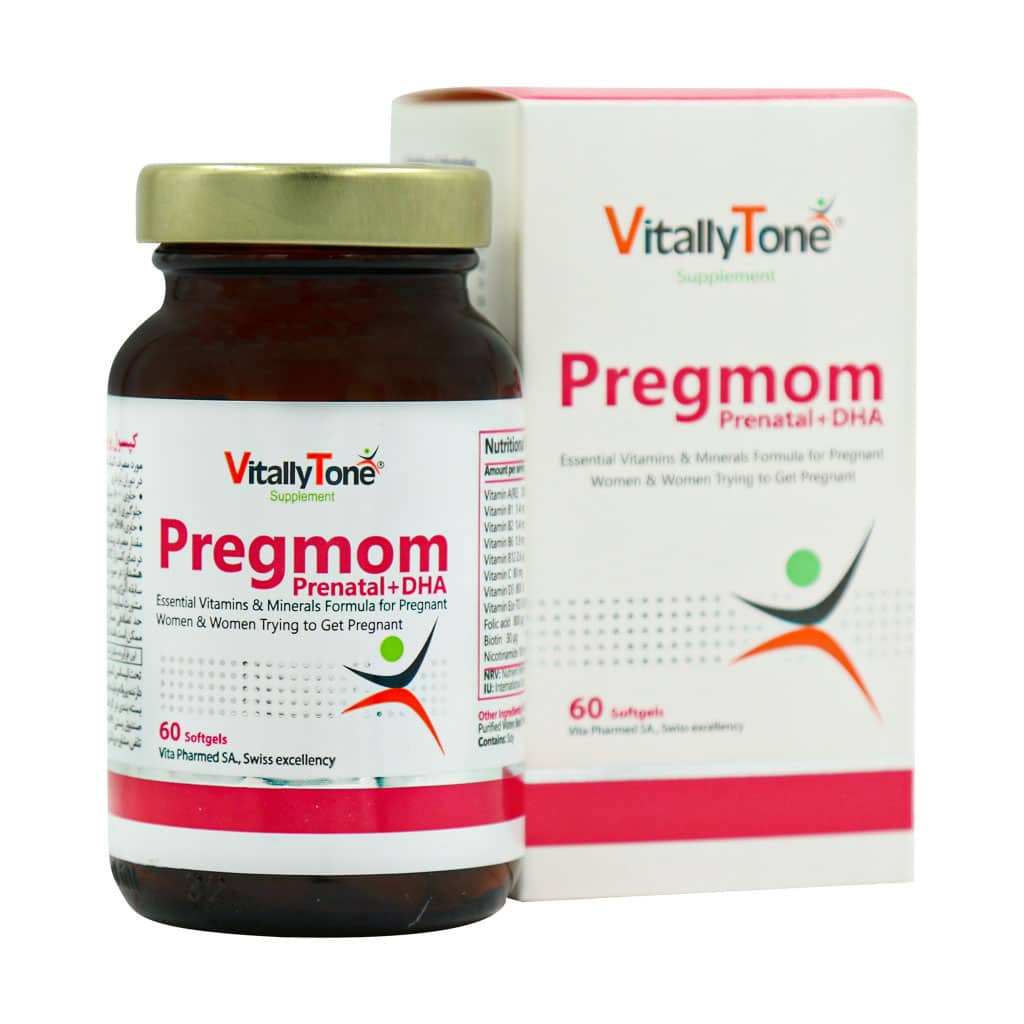 سافت‌ ژل پرگمام پریناتال + دی اچ ای ویتالی تون