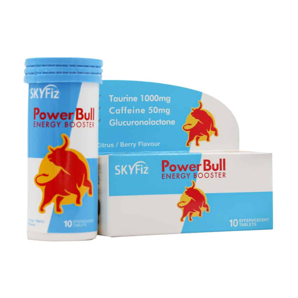 Sky-Fiz-Power-Bull-Energy-Booster-10-Effervescent-Tablet قرص جوشان انرژی زا پاور بول اسکای فیز