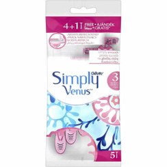 ژیلت 3 لبه سیمپلی ونوس 5 عددی