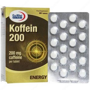 قرص کافئین 200 میلی گرم یوروویتال