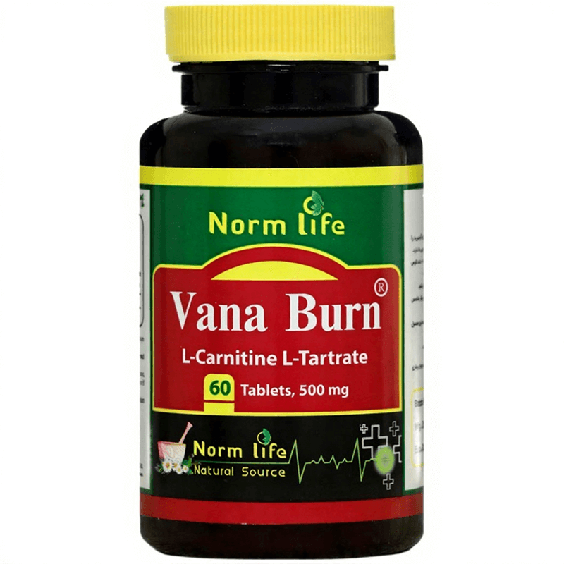12415663453636 قرص ال کارنیتین وانا برن 500 میلی گرم نورم لایف
